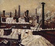 Gustave Caillebotte Toits sous la neige, Paris oil on canvas